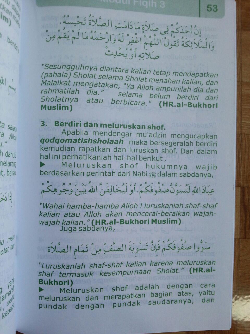 Buku Pegangan Pengajaran Anak Islam Modul Fiqih 3 isi 3