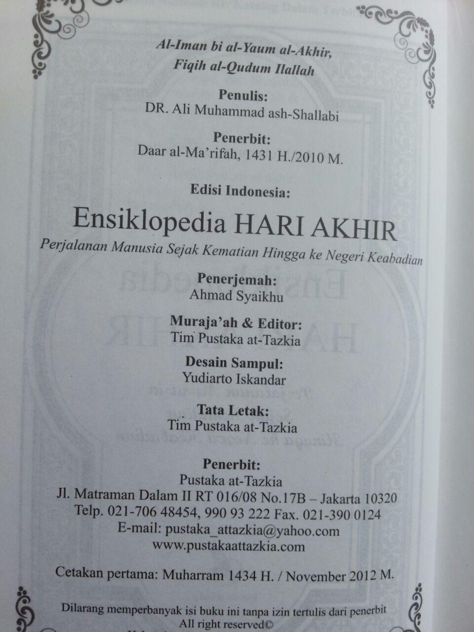 Buku Ensiklopedia Hari Akhir isi 2