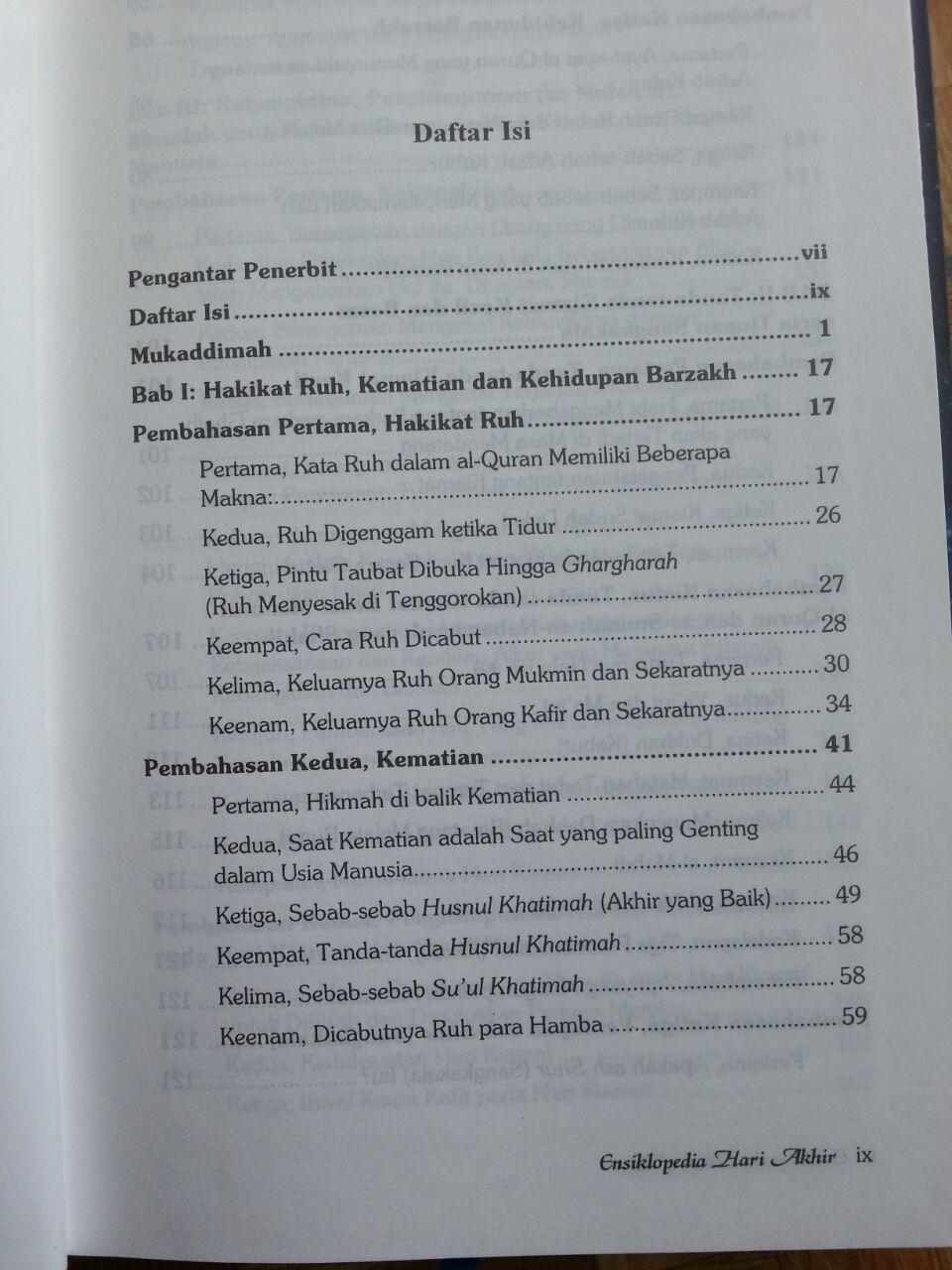 Buku Ensiklopedia Hari Akhir isi