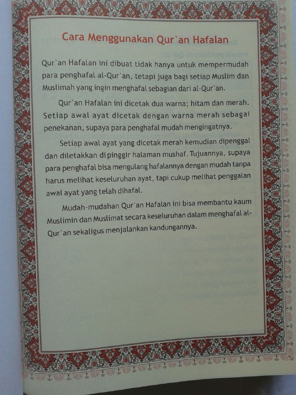 Qur'an Hafalan Mushaf Hard Cover Ukuran A5 isi 2