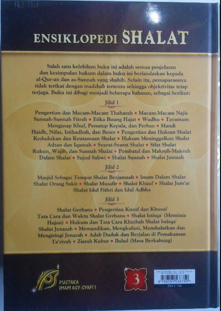 Buku Ensiklopedi Shalat Menurut Al-Qur'an Dan As-Sunnah 1 Set 3 Jilid 420,000 25% 315,000 cover 2