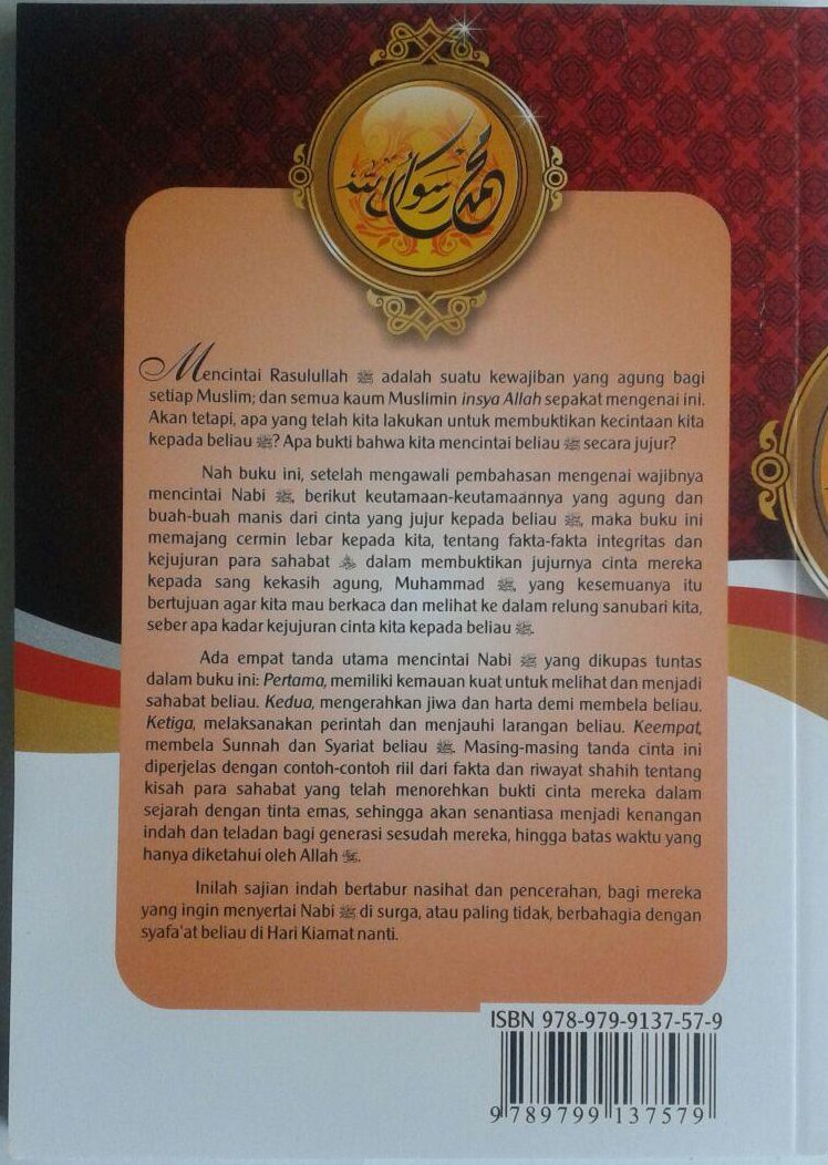 Buku Mencintai Rasulullah Sebagaimana Para Sahabat Mencintai Beliau cover