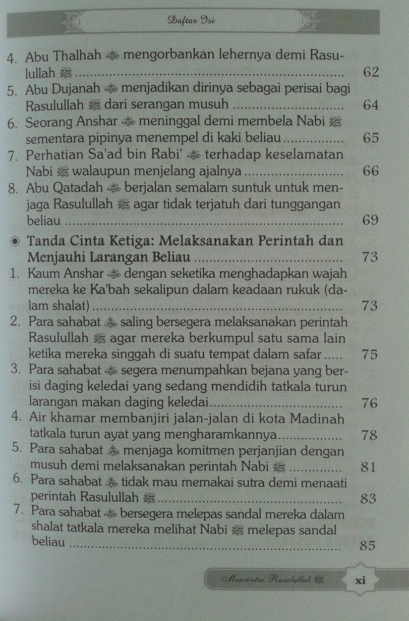 Buku Mencintai Rasulullah Sebagaimana Para Sahabat Mencintai Beliau isi 2