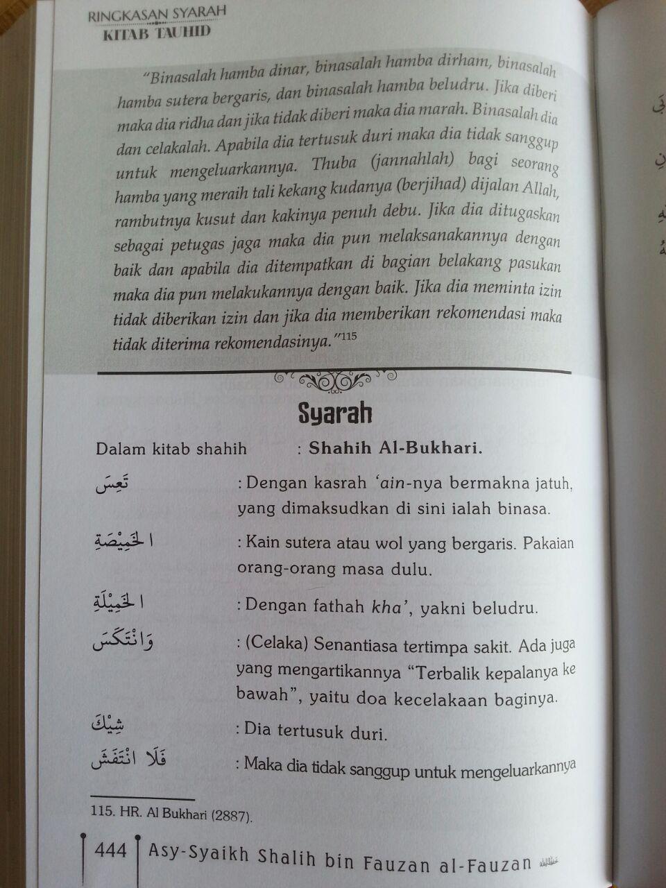 Buku Ringkasan Syarah Kitab Tauhid isi 3
