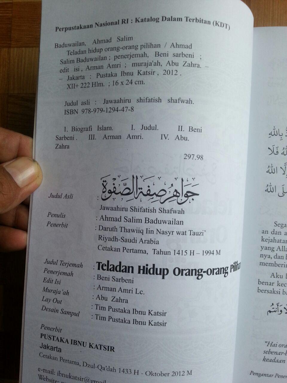 Buku Teladan Hidup Orang-Orang Pilihan isi 2