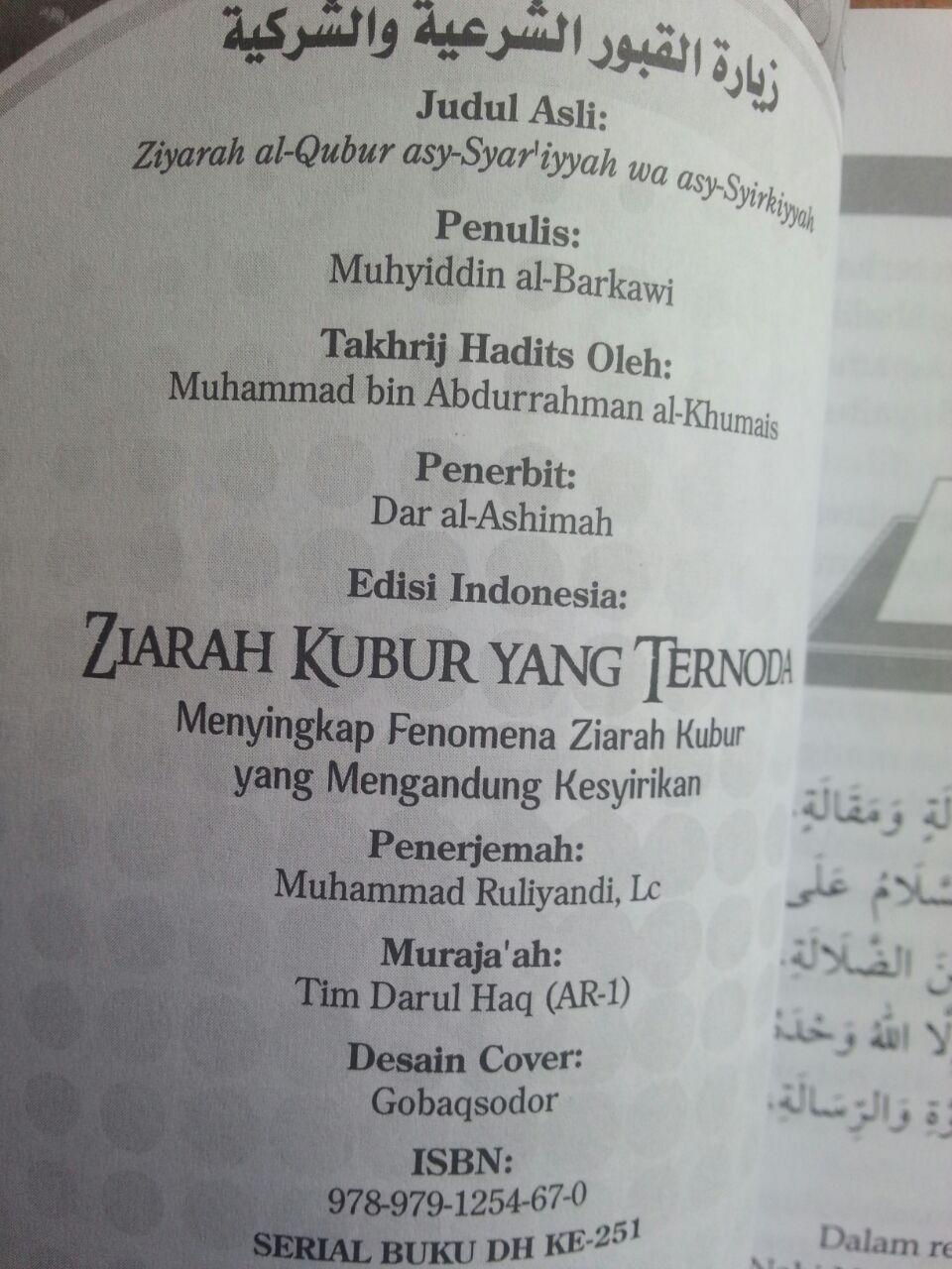 Buku Ziarah Kubur Yang Ternoda isi