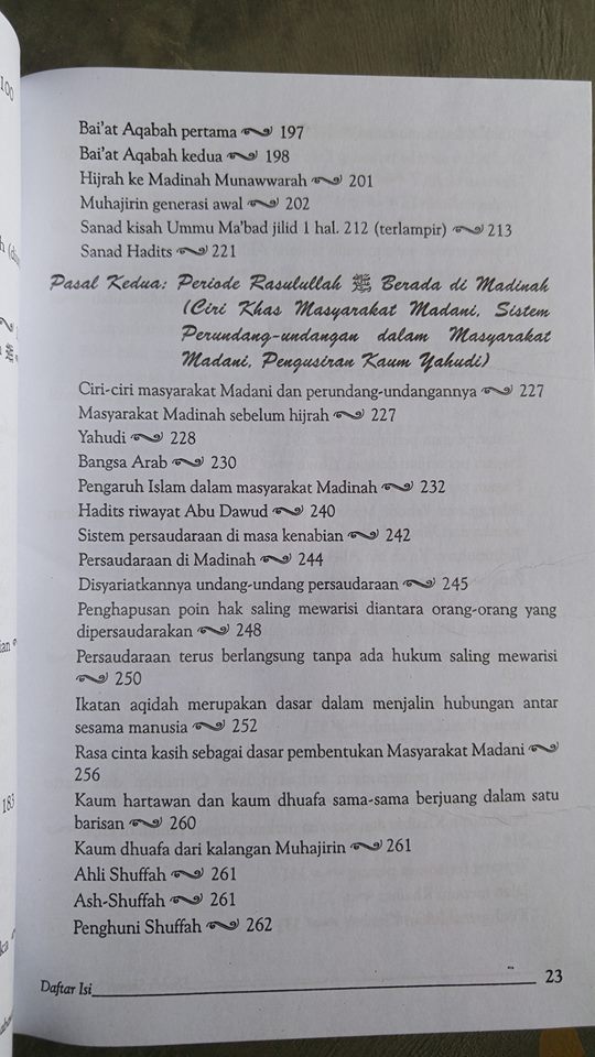 Buku Shahih Sirah Nabawiyah Daftar Isi