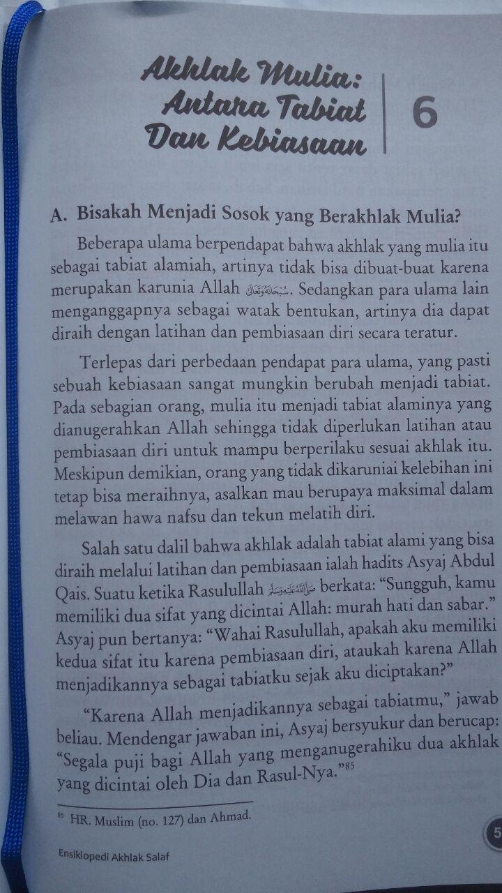 Buku Ensiklopedi Akhlak Salaf Plus 13 Cara Mencapai Akhlak Mulia isi 4