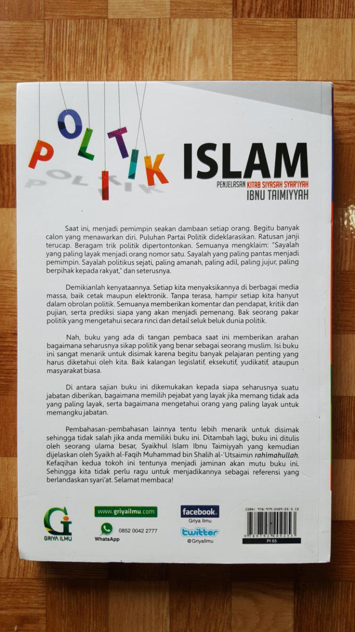 Buku Politik Islam Ta'liq Siyasah Syar'iyyah Ibnu Taimiyyah cover 2