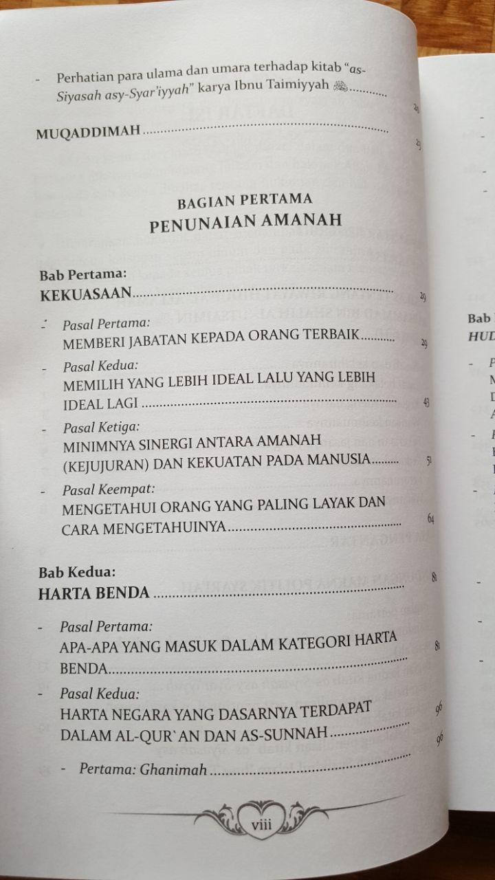 Buku Politik Islam Ta'liq Siyasah Syar'iyyah Ibnu Taimiyyah isi 2