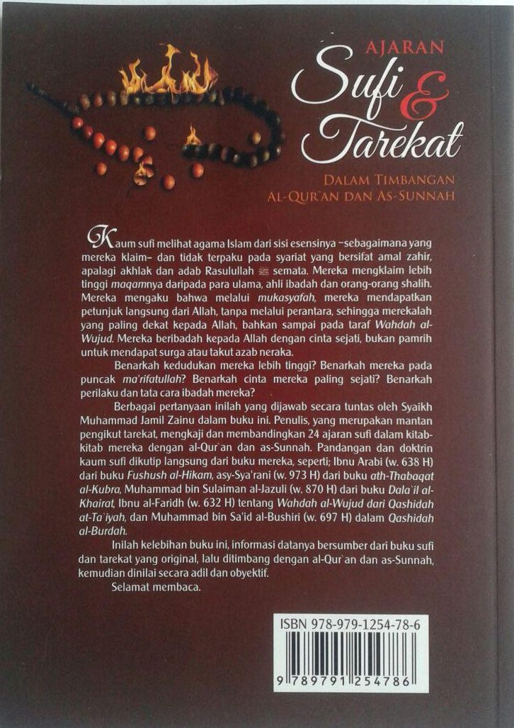 Buku Ajaran Sufi Dan Tarekat Dalam Timbangan Al-Quran Dan As-Sunnah cover