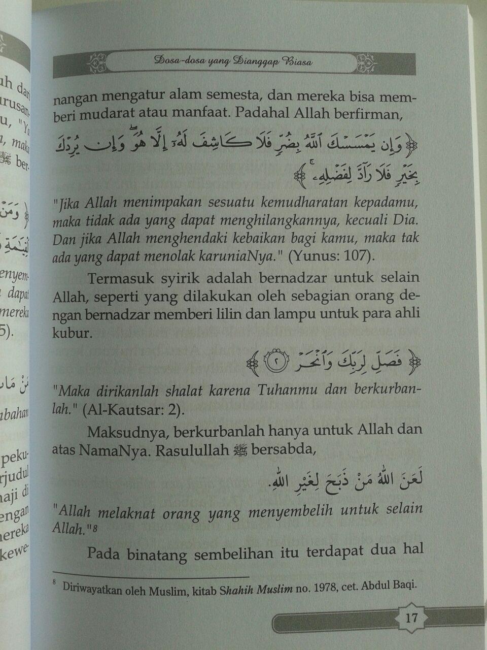 Buku Dosa-Dosa Yang Di Anggap Biasa isi 2