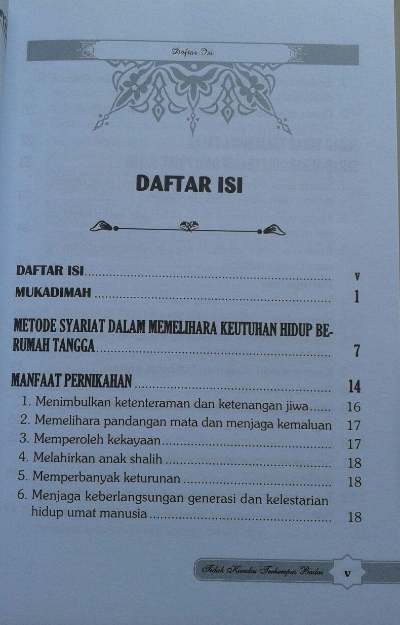 Buku Agar Bahtera Rumah Tanggamu Tidak Kandas Terhempas Badai isi