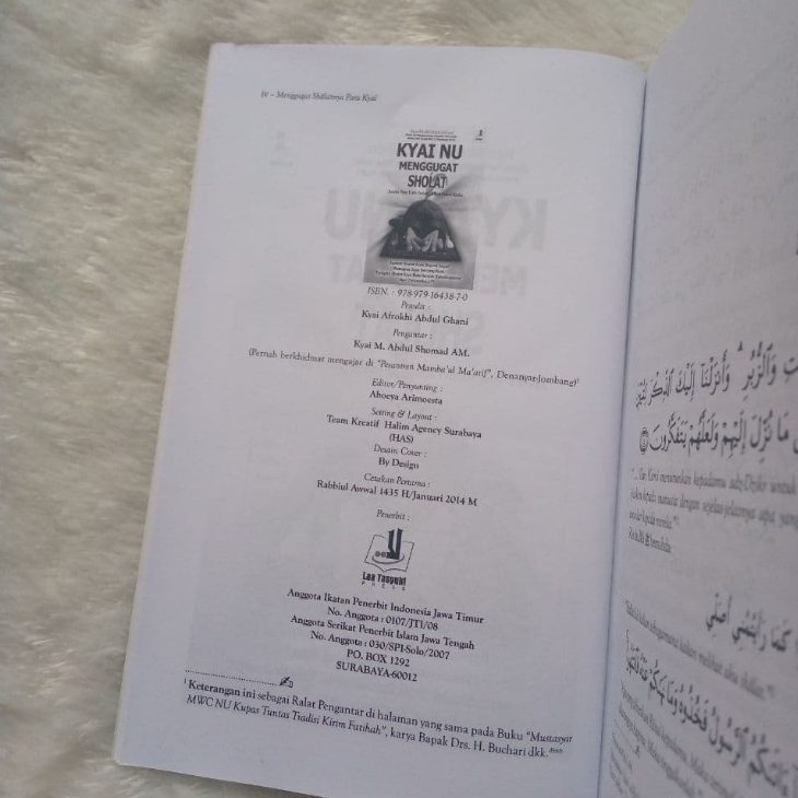 Buku Kiai NU Menggugat Shalat Para Kiai