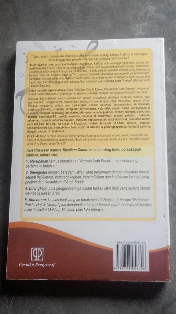 Buku Takallam Saudi! Ayo Bicara Dialek Saudi cover 2
