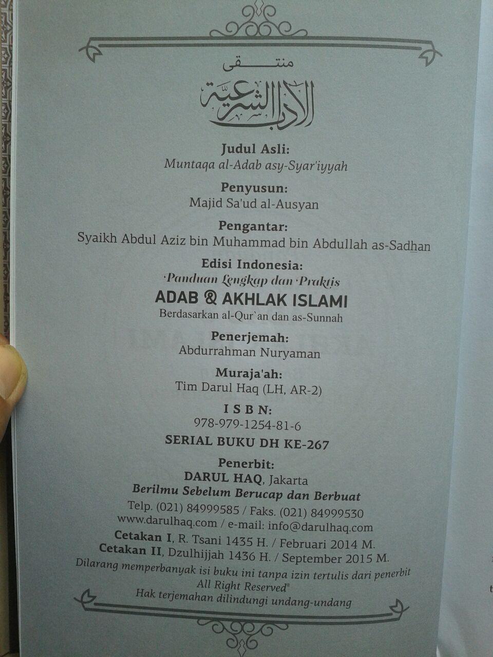 Buku Panduan Lengkap Praktis Adab dan Akhlak Islami isi 4
