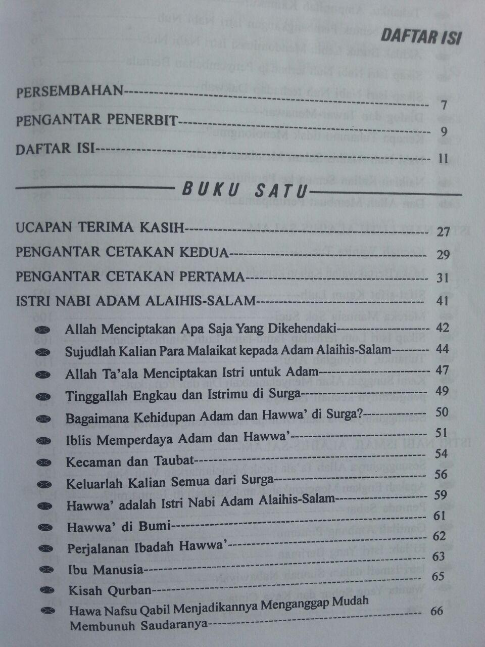 Buku Istri Istri Para Nabi isi