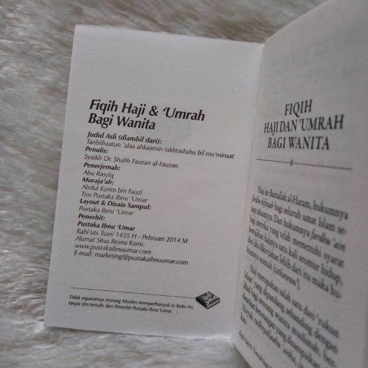 Buku Saku Fiqih Haji Dan Umrah Bagi Wanita