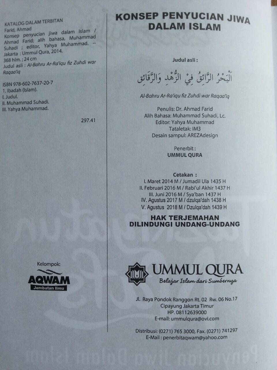 Buku Tazkiyatun Nafs Penyucian Diri Dalam Islam isi