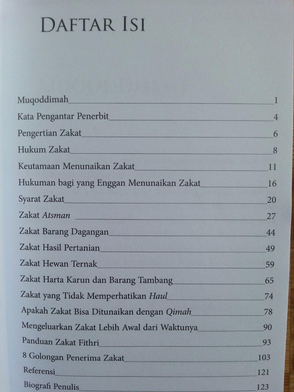 Buku Panduan Mudah Tentang Zakat isi 2