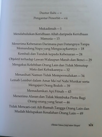 Buku Akhlak Ulama Salaf Dalam Bergaul Isi