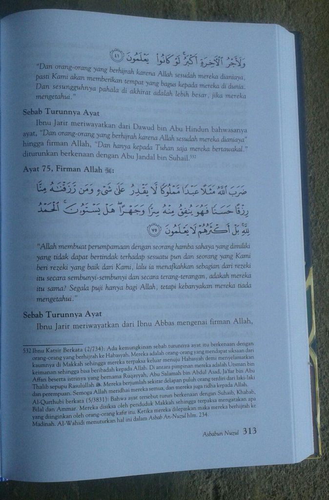Buku Asbabun Nuzul Sebab-Sebab Turunnya Ayat Al-Qur'an isi 2