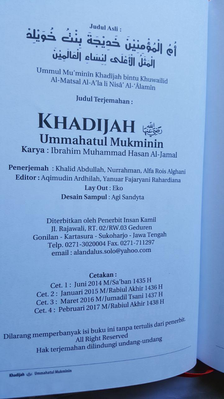 Buku Khadijah Teladan Agung Wanita Mukminah isi 3
