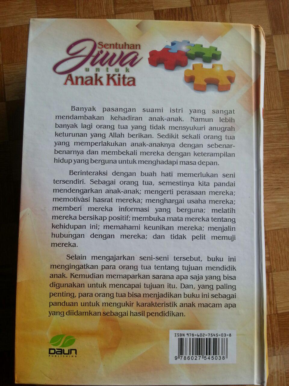 Buku Sentuhan Jiwa Untuk Anak Kita cover