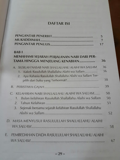 Buku Fikih Sirah Nabawiyah Mendulang Hikmah Dari Sejarah Rasulullah Daftar Isi