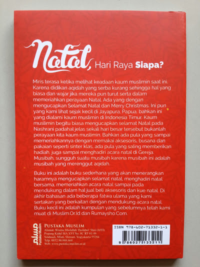 Buku Saku Natal Hari Raya Siapa Cover Belakang