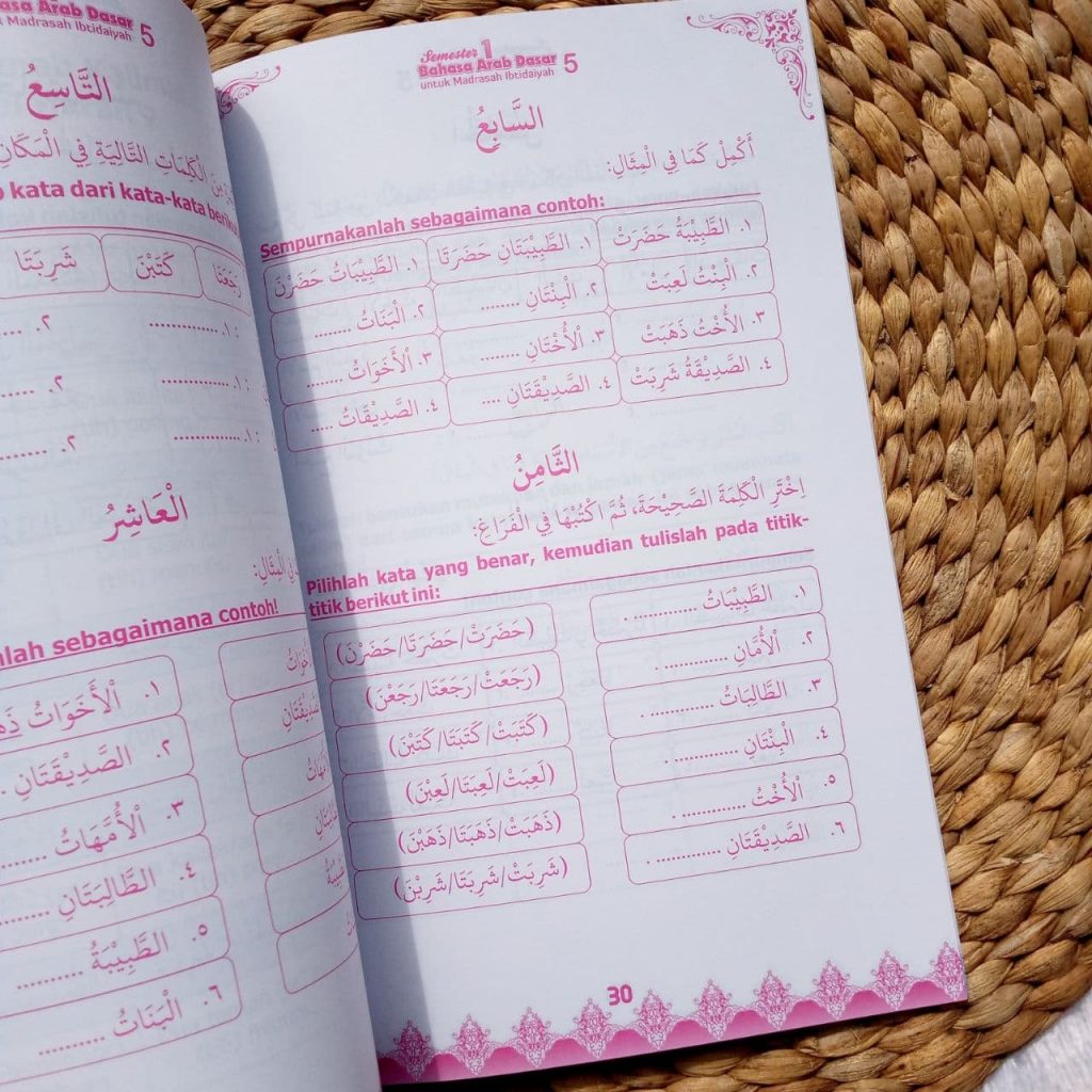 Buku Pelajaran Bahasa Arab Dasar Madrasah Ibtidaiyah 1-6