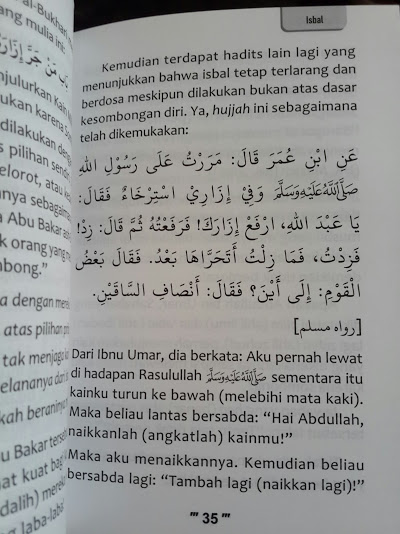 Buku Saku Sekali Lagi Haramkah Isbal Isi