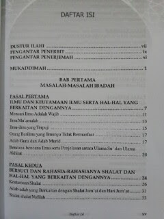 Buku Minhajul Qashidin Jalan Orang Mendapat Petunjuk Daftar Isi