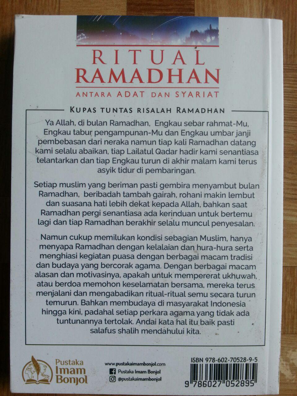 Buku Ritual Ramadhan Antara Adat Dan Syariat cover 2