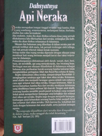 Buku Dahsyatnya Api Neraka Cover Belakang
