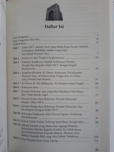 Buku Menjadi Ahli Ibadah Yang Kaya Daftar Isi