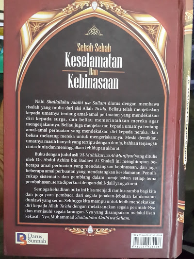 Buku Sebab-Sebab Keselamatan Dan Kebinasaan Cover 2
