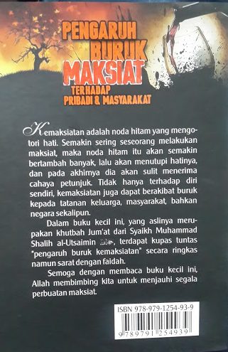 Buku Pengaruh Buruk Maksiat Terhadap Pribadi Masyarakat Cover 2