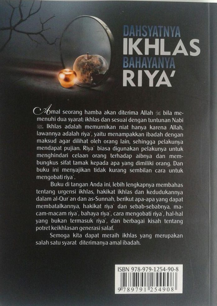 Buku Dahsyatnya Ikhlas Bahayanya Riya cover