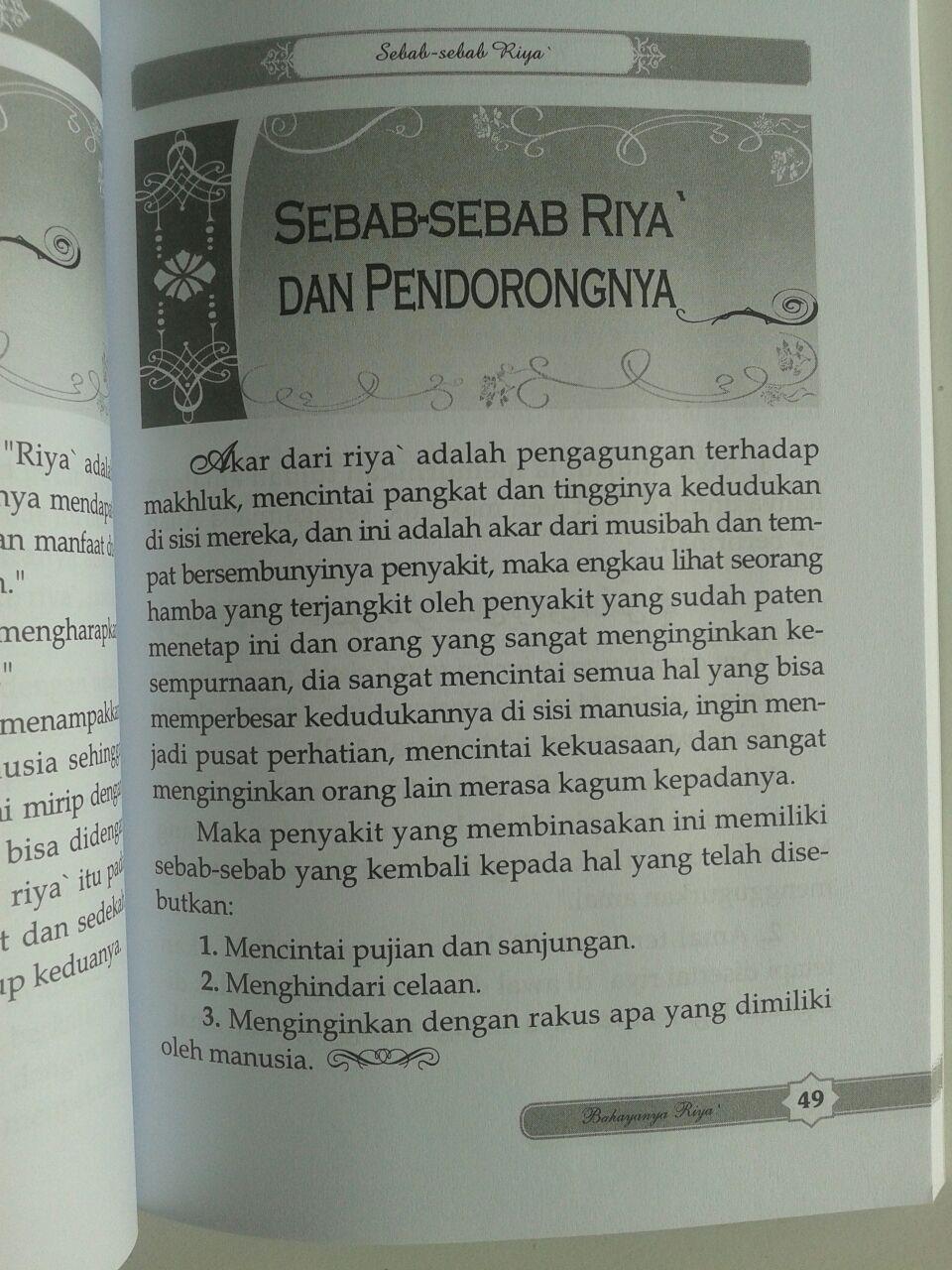 Buku Dahsyatnya Ikhlas Bahayanya Riya isi
