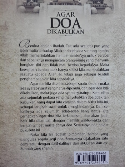 Buku Agar Doa Dikabulkan Sebab Terkabul Tertolaknya Doa Cover 2