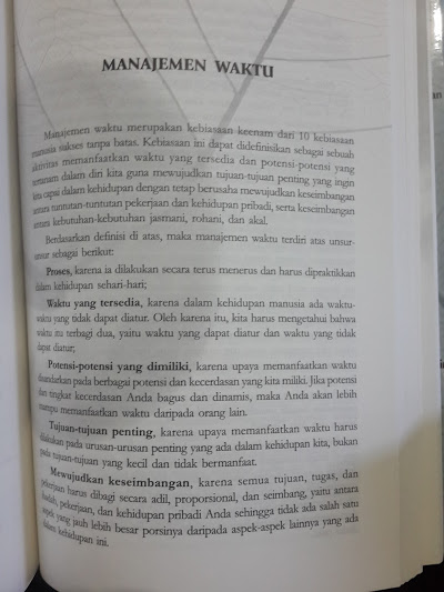 Buku 10 Kebiasaan Manusia Sukses Tanpa Batas Isi