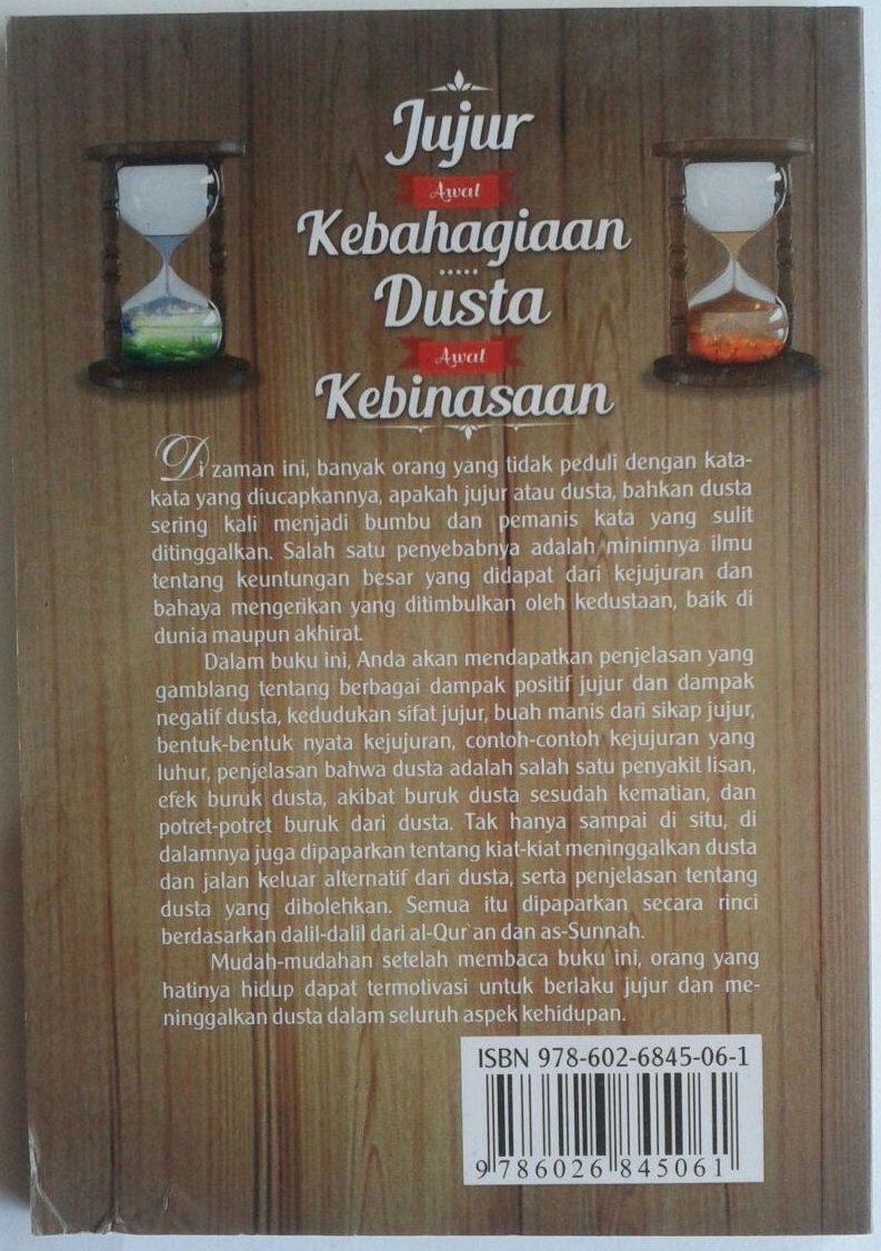 Buku Saku Jujur Awal Kebahagian Dusta Awal Kebinasaan cover