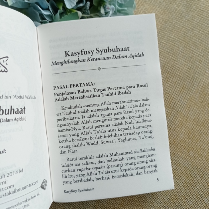 Buku Saku Kasyfusy Syubuhaat Menghilangkan Keraguan Dalam Aqidah