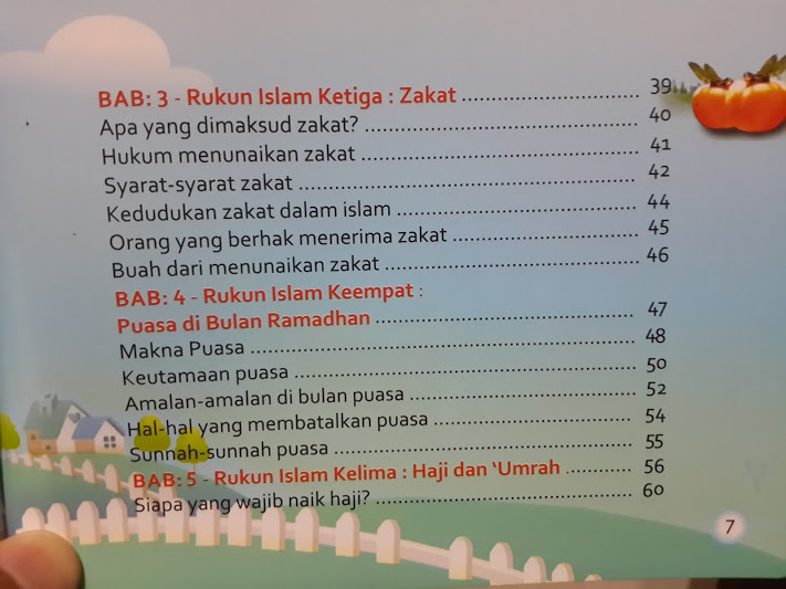 Buku Anak Belajar Mudah Rukun Islam Daftar Isi