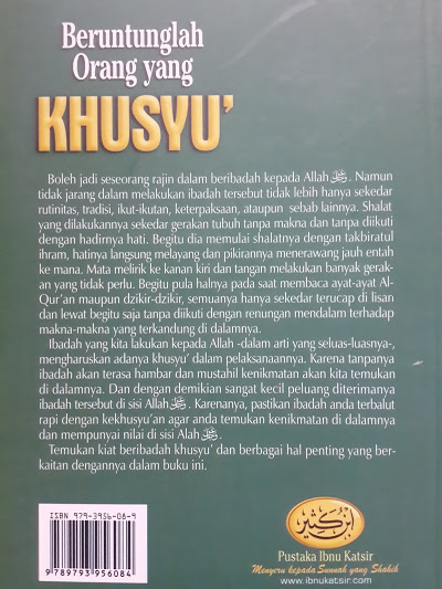 Buku Beruntunglah Orang Yang Khusyuk Cover 2