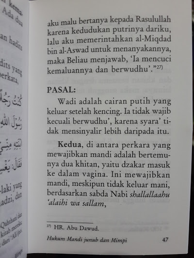 Buku Saku Fiqih Mandi Junub Isi