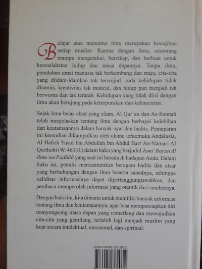 Buku Ilmu Dan Keutamaannya Cover 2