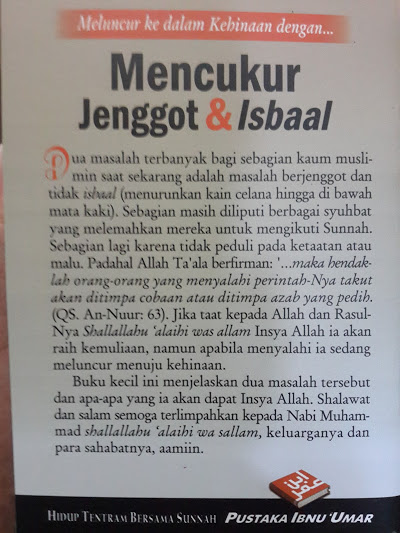 Buku Saku Mencukur Jenggot Dan Isbaal Cover 2