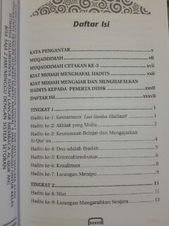 Buku Mudah Menghafal 100 Hadits Daftar Isi